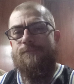 White male with beard