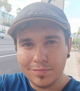 White male with brown hair and brown eyes. 