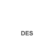 a building that reads "DES" on the front