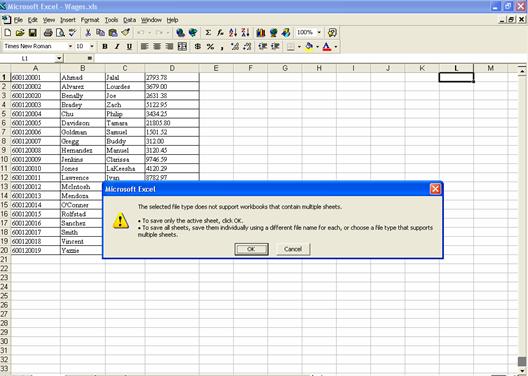 Wage File Upload Instructions Creating A Csv File With Excel 6588