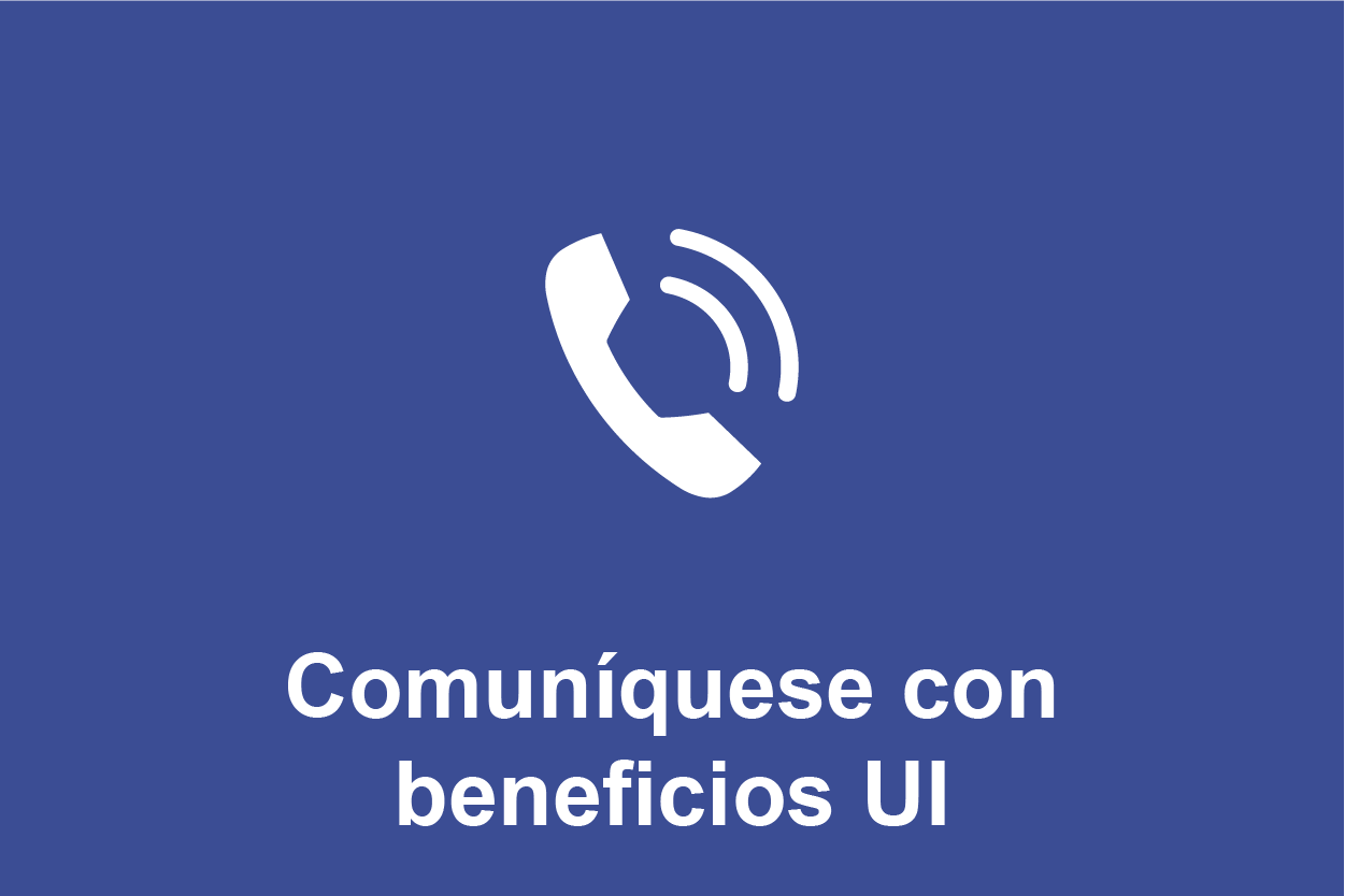 Comuníquese con Beneficios UI