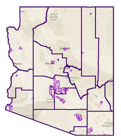 Arizona Domestic Violence Map
