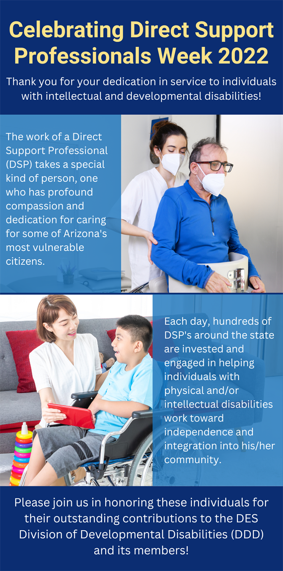 Celebrating Direct Support Professionals Week 2022 Arizona Department