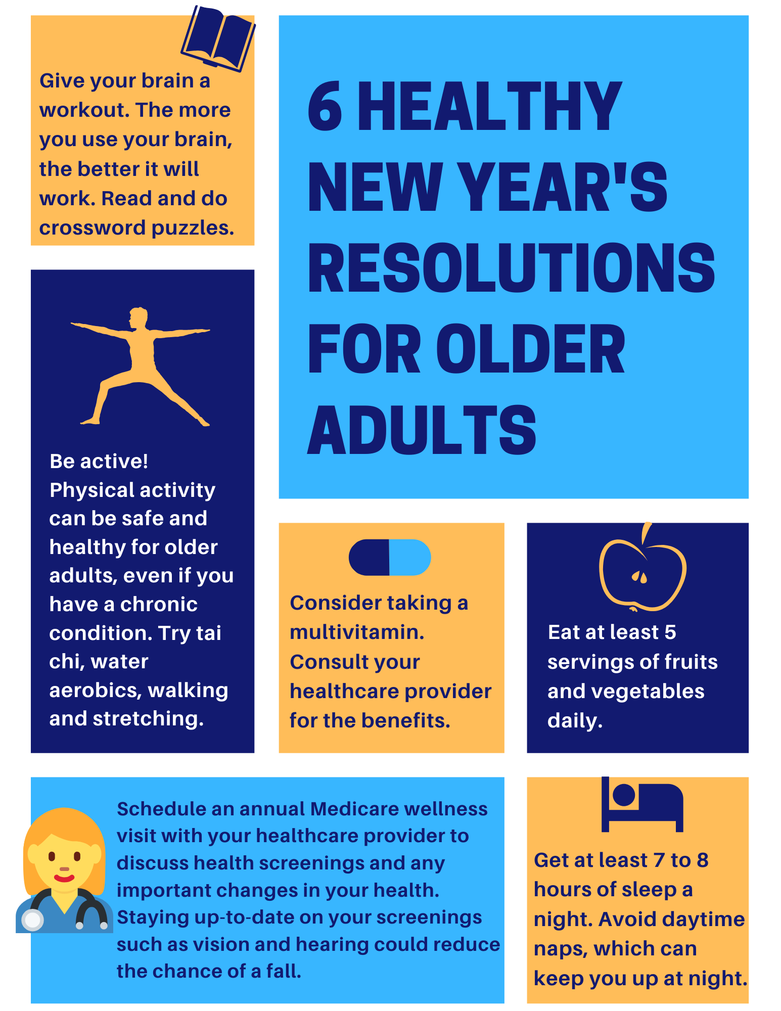 6 Healthy New Year's Resolutions for Older Adults