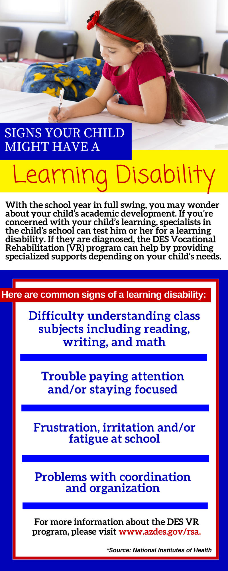 Information about learning disabilities in children
