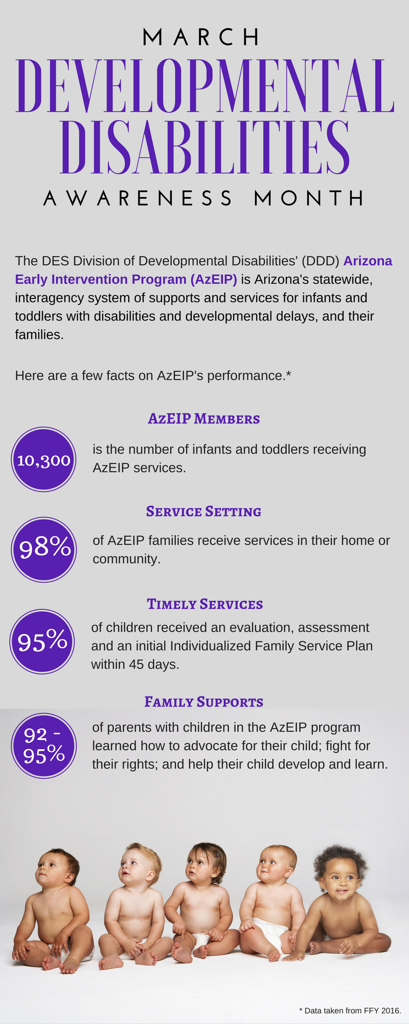 facts about Arizona Early Intervention Program Services (AzEIP)