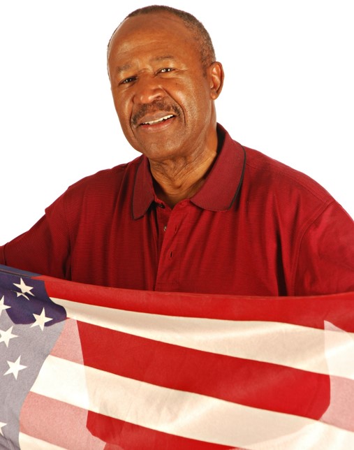 Man Holding Flag