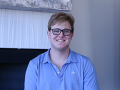 young man smiling