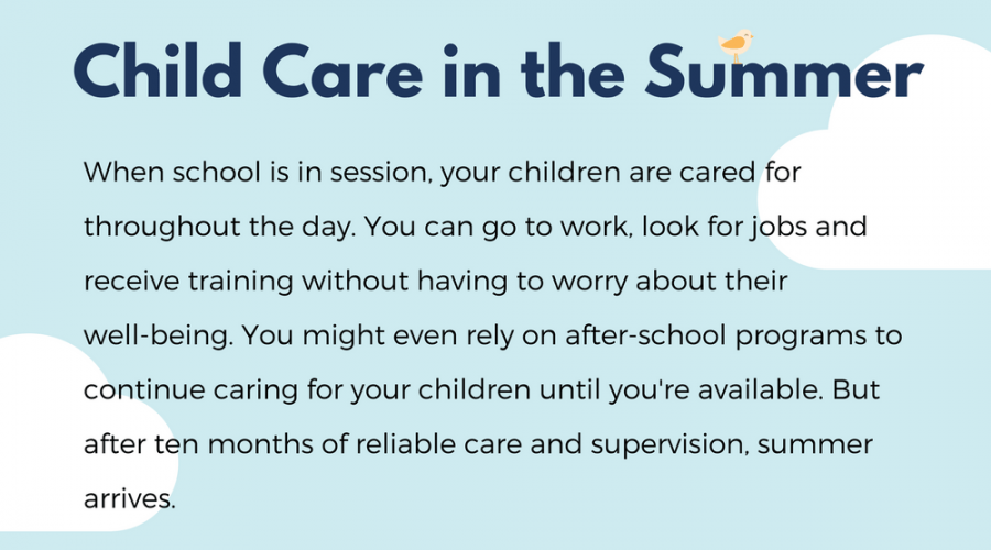 Child care in the summer