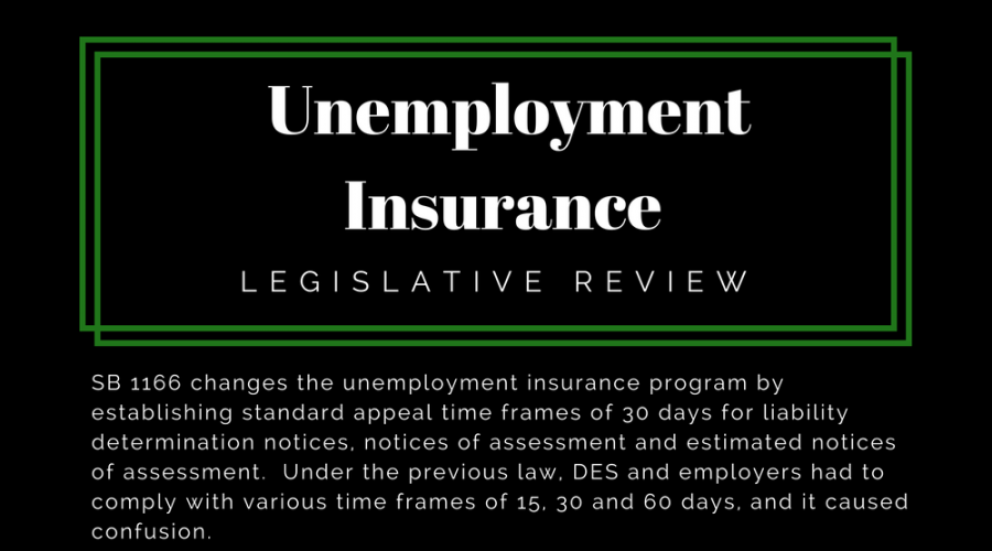 Unemployment Insurance - Legislative Review