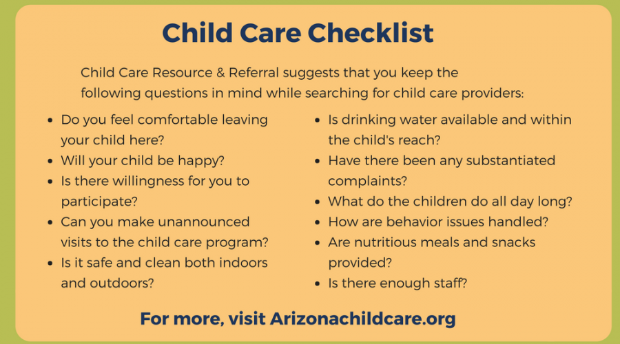 Child Care Checklist