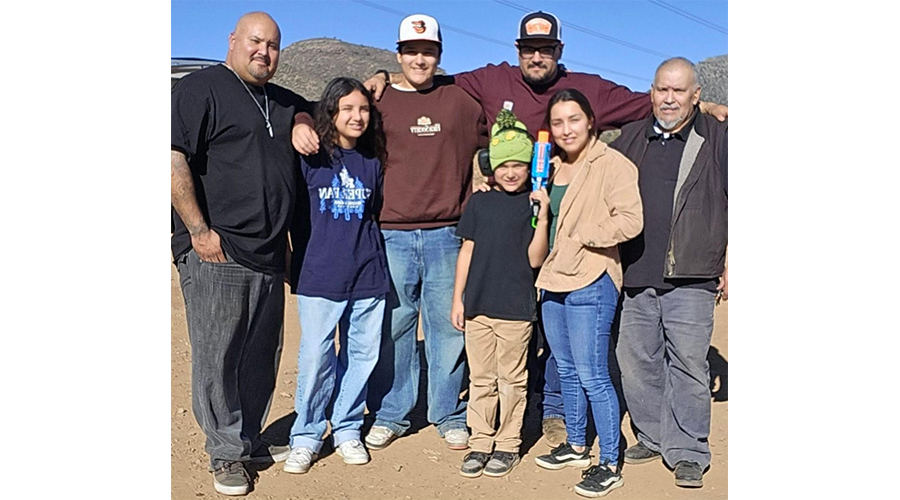 Aaron spending time with his family 