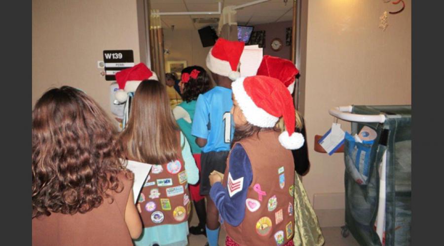 Aging & Adult Services, Girl Scouts go to VA hospital 2