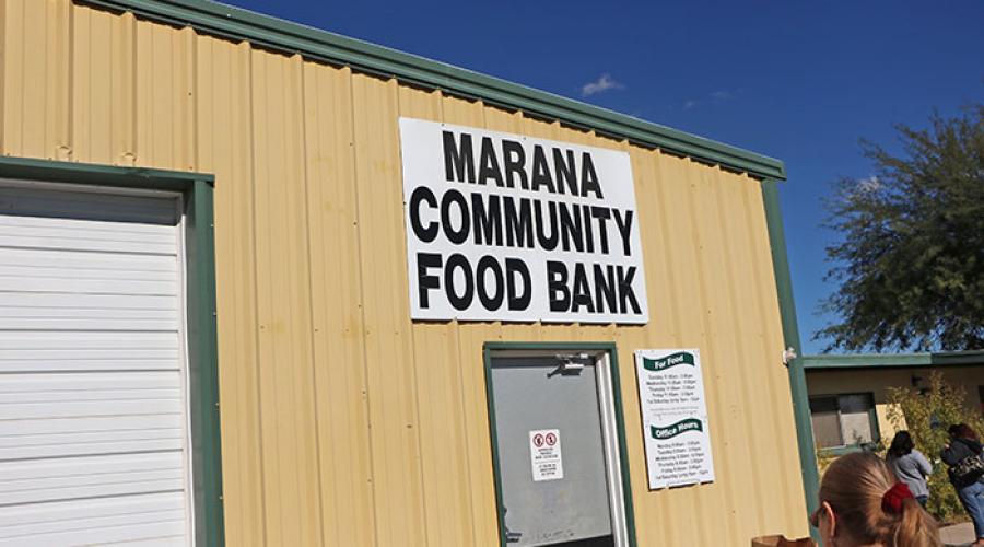 outside pictures of buildng Marana Community Food Bank